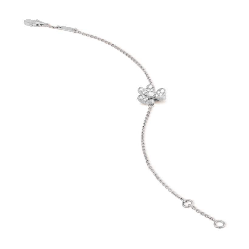 [Select]FRIVOLE SILVER FLOWER DIAMOND BRACELET