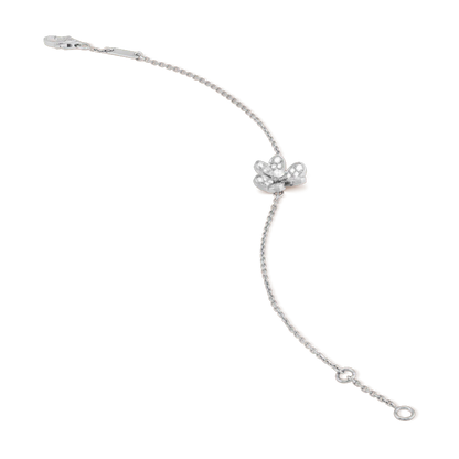 [Select]FRIVOLE SILVER FLOWER DIAMOND BRACELET