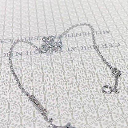 [Select]FRIVOLE SILVER FLOWER DIAMOND BRACELET