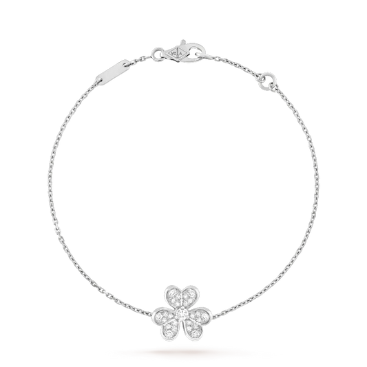 [Select]FRIVOLE SILVER FLOWER DIAMOND BRACELET