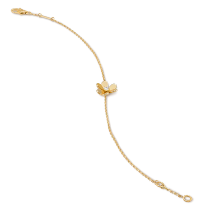 [Select]FRIVOLE GOLD FLOWER PINK MALACHITE BRACELET