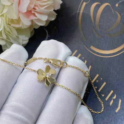 [Select]FRIVOLE GOLD FLOWER PINK MALACHITE BRACELET