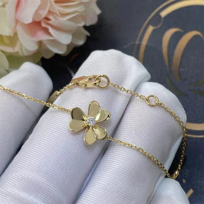 [Select]FRIVOLE GOLD FLOWER PINK MALACHITE BRACELET