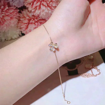 [Select]FRIVOLE GOLD FLOWER DIAMOND BRACELET