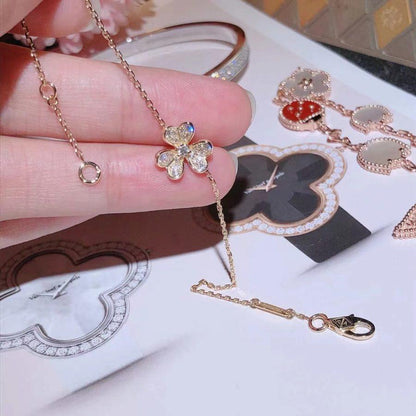 [Select]FRIVOLE GOLD FLOWER DIAMOND BRACELET