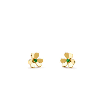 [Select]FRIVOLE  FLOWER MALACHITE EARRINGS