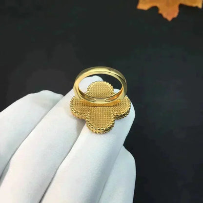 [Select]CLOVER MALACHITE RING