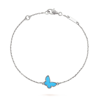 [Select]BUTTERFLY TURQUOISE BUTTERFLY BRACELET SILVER