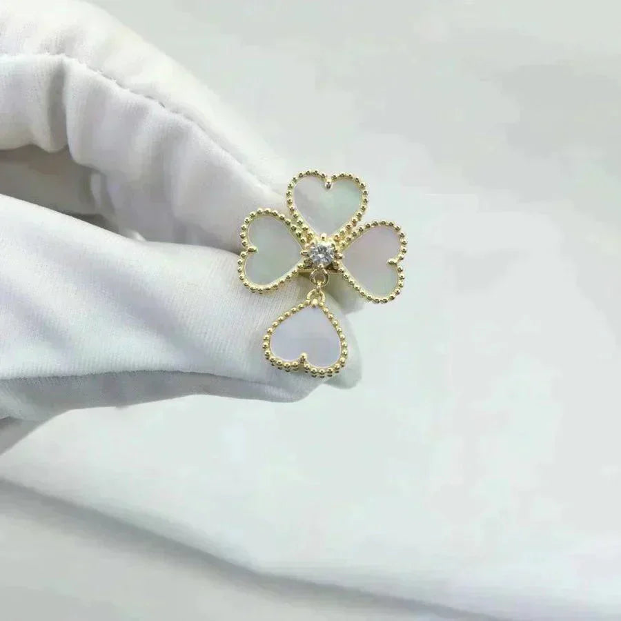 [Select]SWEET CLOVER WHITE MOP RING