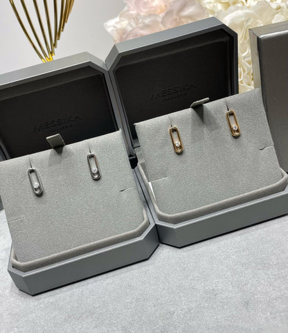 [Select]MOVE UNO SMALL 1 DIAMOND EARRINGS