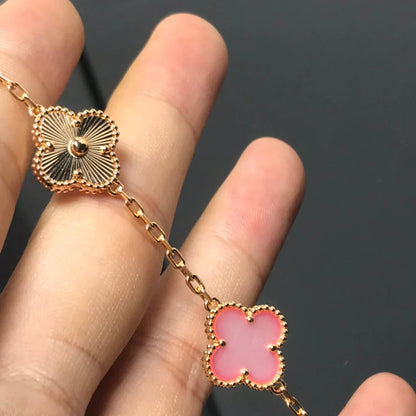 [Select] CLOVER 5 MOTIFS  PINK MOP BRACELET COLLECTION