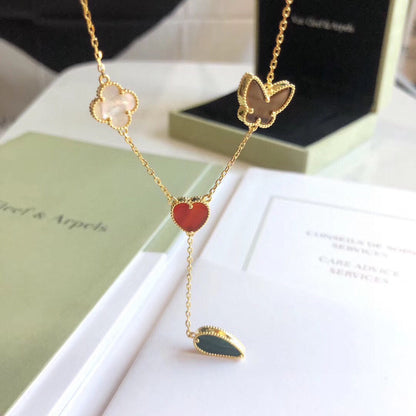 [Select]LUCKY SPRING 4 MOTIFS Select GOLD NECKLACE