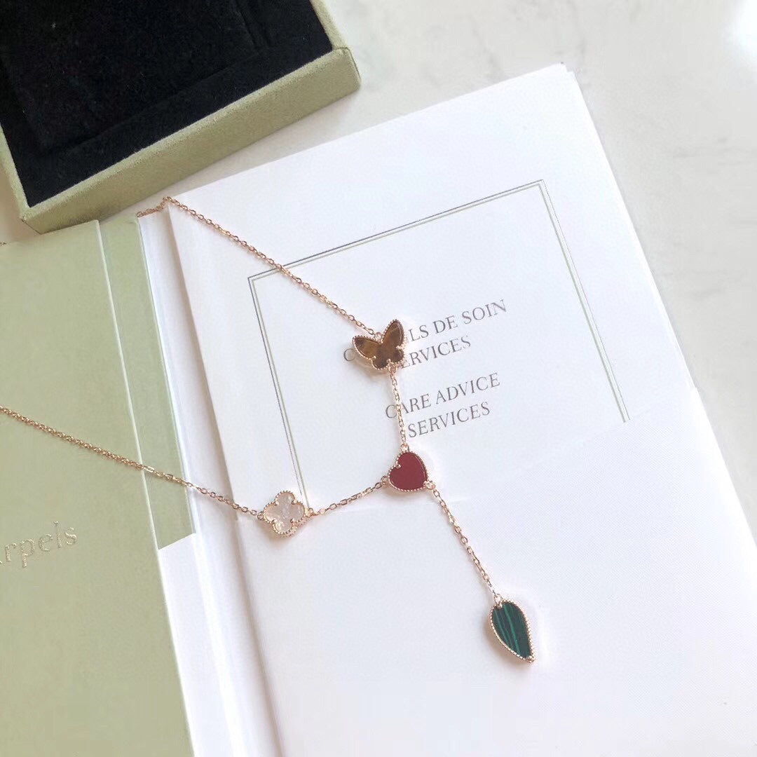 [Select]LUCKY SPRING 4 MOTIFS Select GOLD NECKLACE