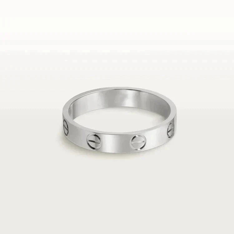 [Select]LOVE RING 4MM 1 DIAMOND SILVER