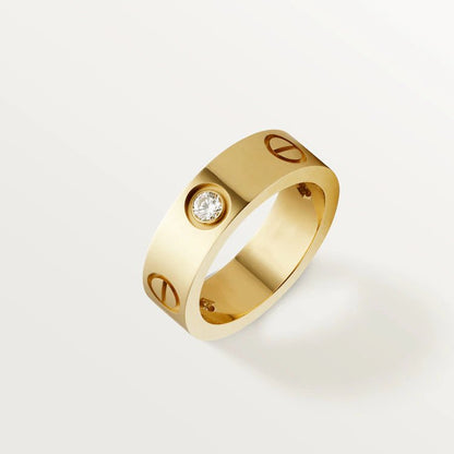 [Select]LOVE RING 5.5MM 3 DIAMONDS PINK GOLD