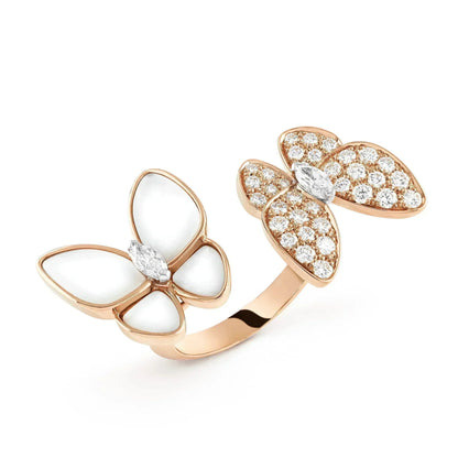 [Select]TWIN BUTTERFLY DIAMOND MOP RING