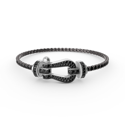 [Select]FORCE  LARGE HORSESHOE FULL DIAMOND TENNIS BRACELET